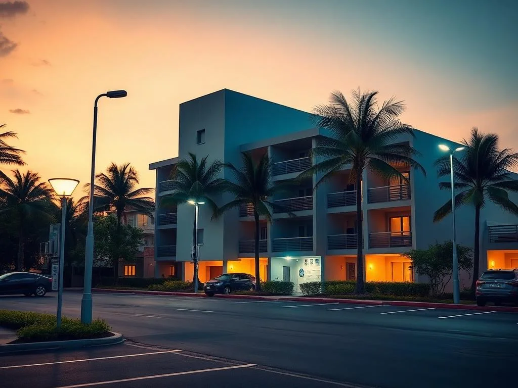 Installation LED extérieure - Parkings et espaces extérieurs